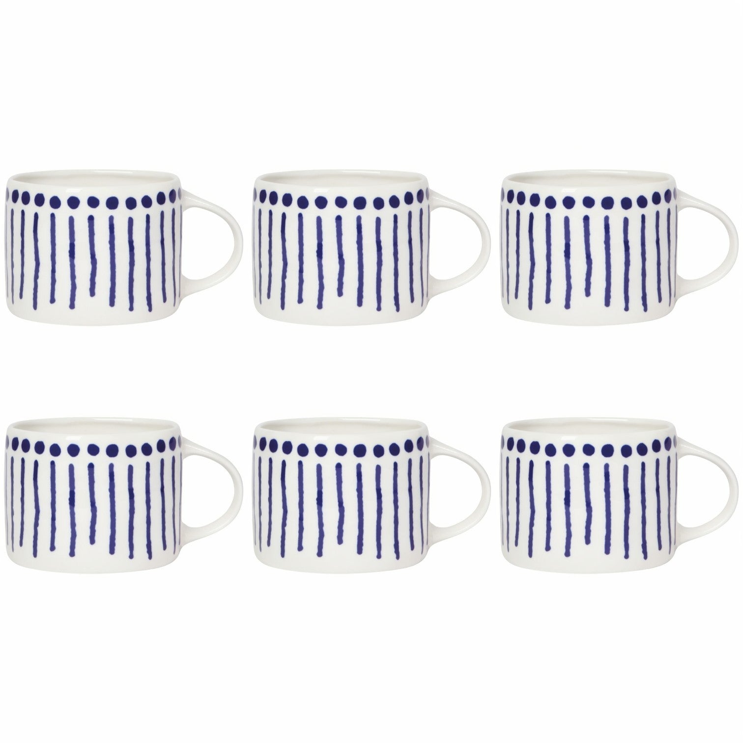 Porcelain Mug - Set of 6